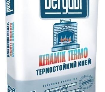 фото BERGAUF Клей для печей и каминов термостойкий Керамик Термо