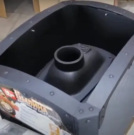 Фото №2 Печь банная Печь БЫЛИНА-18 Ч ПАНОРАМА (1.1)т 18 кВт, до 18 м3, чугун 10мм, 90 мин нагрев