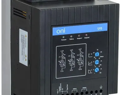 фото Устройство плавного пуска SFB 3Ф 380В 15кВт 30A Uупр 110-220В ONI SFB-33-15-A-00