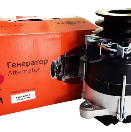 Фото №0 Генератор 2 ручья 24 В/28V на трактор МТЗ Д243, Д245, Д-260 Г1000В.08.1 (Г998.3701), 1000 Вт, AKITA