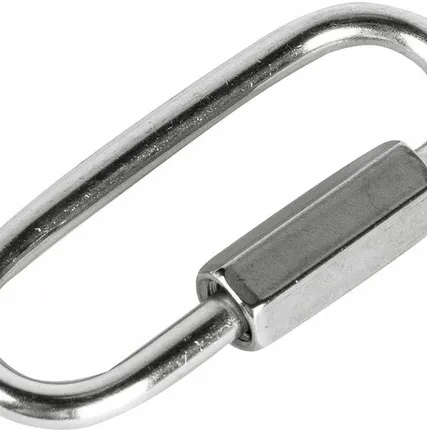 Фото №0 Карабин винтовой 3,5мм, нержавеющая сталь А4 2шт