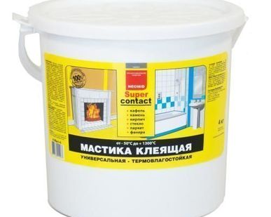 фото Мастика клеящая универсальная термостойкая Неомид 4 кг