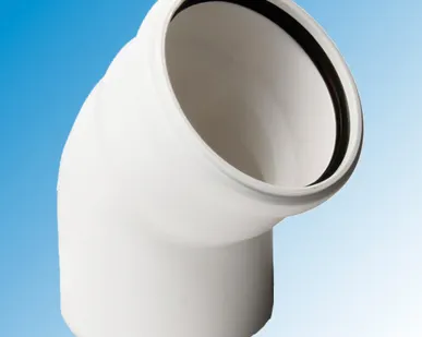 фото Отвод ПП 110/45° Бесшумная (белая)