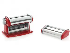 Фото №5 Ручная механическая лапшерезка - тестораскатка Imperia la Monferrina Classic 120 IPASTA T. 2/4 la Rossa, красный в Москве