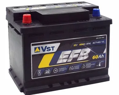 фото Аккумулятор VST EFB L2R-1 60 Ач п.п.
