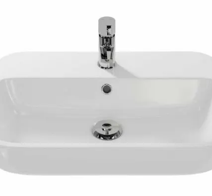 Фото №0 Раковина Cersanit Caspia 60 Square S-UM-CAS60/1-S накладная