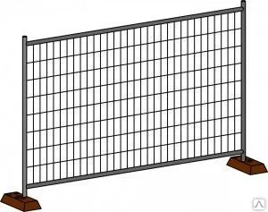 фото Панель DFence Build 3254*2000 яч.100*300 4мм Zn (временное ограждение)