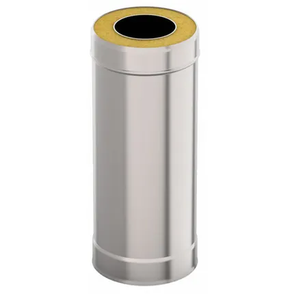 Фото №0 Сэндвич-труба d 120х200, L = 1 м, Н+Оц, 0,8 мм 0,5 мм