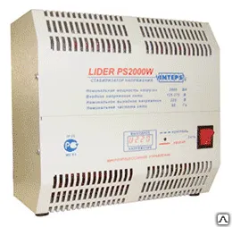 фото Стабилизатор напряжения однофазный LIDER PS 2000W-30
