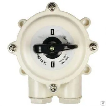 Фото №0 Выключатель пакетный в карболитов корпусе ВП2-16А 220/380В IP30 Россия