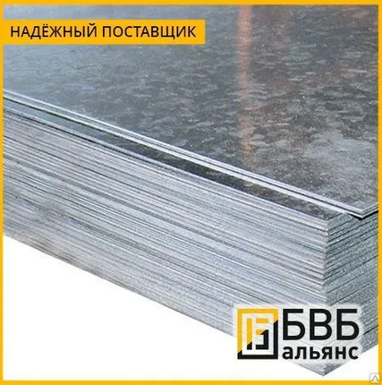 Фото №0 Лист оцинкованный Б‑НО‑02‑М‑140‑ПС 3 мм ГОСТ 52246‑04