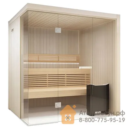 Фото №0 Сауна Tylo Harmony H GC Glass Corner (2435х2180 мм, стеклянный угол, без печи, из осины)