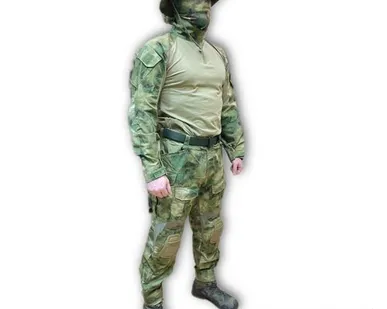 фото Камуфляж мох с наколенниками и налокотниками