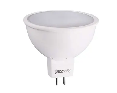 фото Лампа светодиодная PLED-ECO-JCDR 5Вт 3000К тепл. бел. GU5.3 400лм 220-240В JazzWay 1037077A