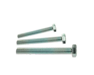 фото Болт шестигранный ГОСТ 7798-70, класс прочности 5.8, полная резьба, оцинкованная сталь
