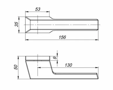 фото Дверные и межкомнатые ручки Armadillo BRICK UCS BL-26 Черный 41131