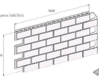 фото Панель фасадная VOX Solid Brick Dorset кирпич терракотовый 42х100см, 0,42м²