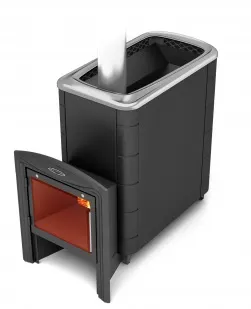 фото Банная печь ТМФ Тунгуска XXL 2013 Carbon Витра антрацит