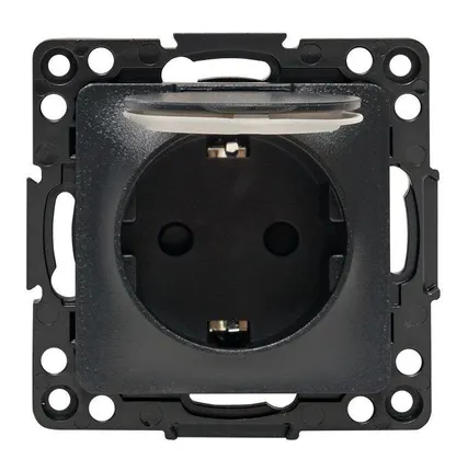 Фото №7 Розетка 1-м СП Стокгольм 16А IP44 с заземл.защ. шторки с крышкой механизм черн. PROxima EKF EZR16-028-10-44