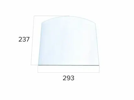 Фото №0 Стекло для каминной дверки Везувий 280 Арка (0,237х0,293)