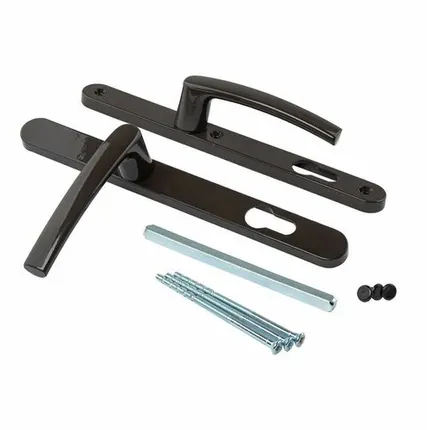 Фото №0 Гарнитур нажимной с подпружиниванием Mezut 25/92 (3 винта) корич. RAL8019