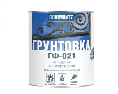 фото Грунт ГФ-021 серый PROREMONTT ЛАКРА 1,8 кг