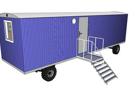 Фото №0 Комплек из 2х вагонов кухня-столовая на 20 человек №1 (на санях)