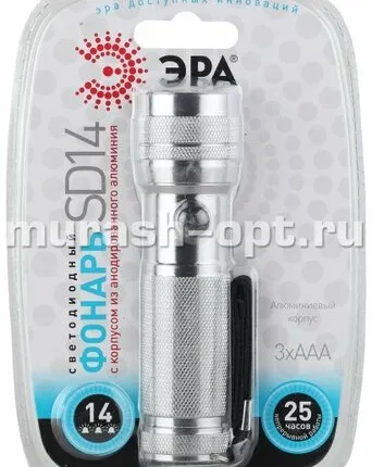 Фото №0 Фонарь универсальный "Эра" 17 светодиодов /3*R03/ (24/144) /блистер/