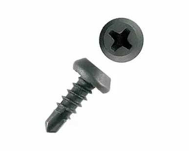 фото Саморезы клопы 11х3,5 мм черн. по металлу с буром (1000шт.)