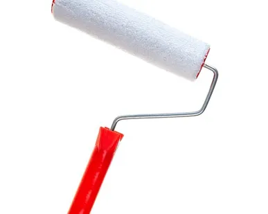 фото Валик малярный Велюр 200 мм, ворс 4мм, 40мм, ось 4 с рукояткой РемоКолор 04-2-305