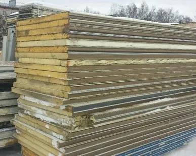 фото Сэндвич панели б/у ППУ(PUR) 80 мм