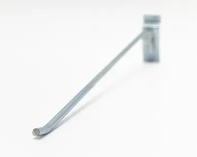 фото Крючок на экономпанель одинарный с ценникодержателем 400мм, d=6мм, цинк