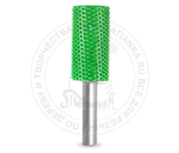 фото 6C58SE-70 - Цилиндр(плоский верх), Ø хвостовика 6мм, Ø фрезы X 15,87мм, L фрезы 31,75мм (coarse/з)
