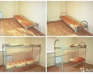 фото Кровати металлические, хороший выбор для бытовок, строителей