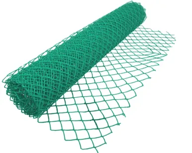 фото ПВХ сетка рабица, рулон 1,8х10 м, яч 55х55 мм, д 2,0 зелёный