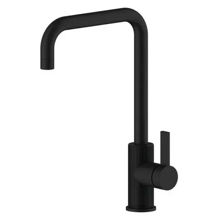 Фото №0 смеситель для кухни ARGOtech NERO однорычажный латунь черный матовый