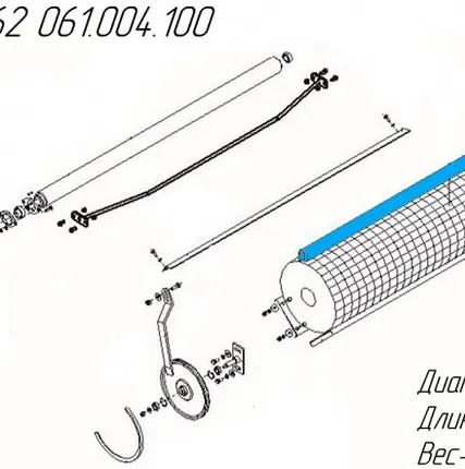 Фото №0 Тормоз 061.004.100 на пресс-подборщик Metal-Fach Z-562