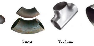 фото Фасонные части ( тройники, отводы, переходы, углы, заглушки)