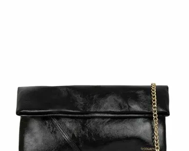 фото Черная сумка-трансформер Сантия из лаковой кожи TJ COLLECTION YB 5225014 BLP