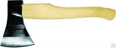 Фото №0 Топор, 1000 гр, в сборе, кованый, деревянное топорище