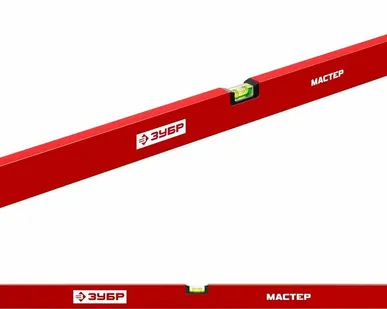 фото Уровень ЗУБР коробчатый, крашеный, 3 ампулы, 120см