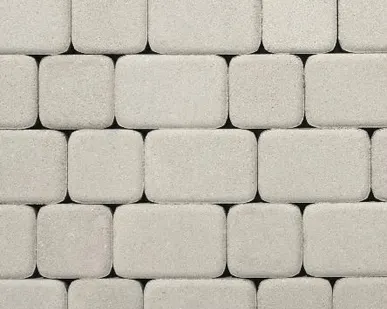 фото Тротуарная плитка Выбор Классико Стандарт 60 мм 3 камня Белая