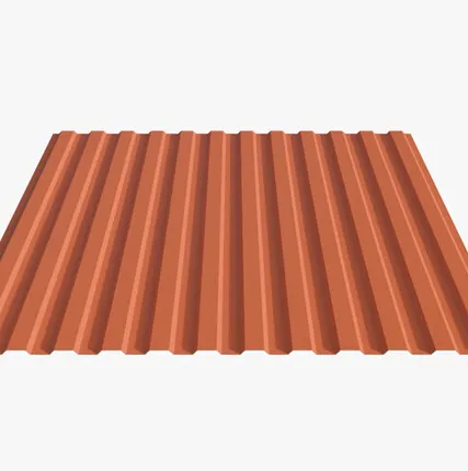 Фото №0 Профнастил Н10.40 Premium, 0.5 мм RAL 2004, Оранжевый