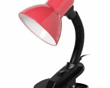 фото Smartbuy Настольный светильник Smartbuy Е27 с прищепкой Pink в пакете (SBL-DeskL01-Pink)