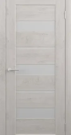 Фото №0 Межкомнатные двери ALBERO "Бостон" Дуб снежный / Мателюкс (ДО)