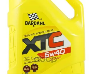 фото Bardahl 5W40 Xtc Sn/Cf 5L (Синт. Моторное Масло)