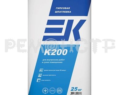 фото Шпатлевка гипс улучш 25 кг K200 ЕК ЭК