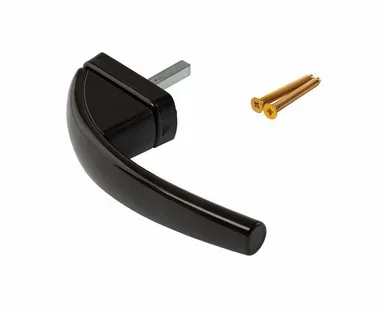 фото Ручка оконная Roto Swing, 37 мм, коричневая, с винтами