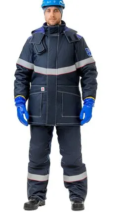 Фото №0 Костюм зимний «ОйлСтат FR» для защиты от нефти и нефтепродуктов, пониженных температур, воздействия статического электричества, механических воздействий: истирания и ОПЗ, из огнестойкой ткани