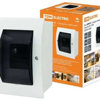 Фото №0 Бокс ЩРВ-П-4 TDM встраиваемый пластик 1